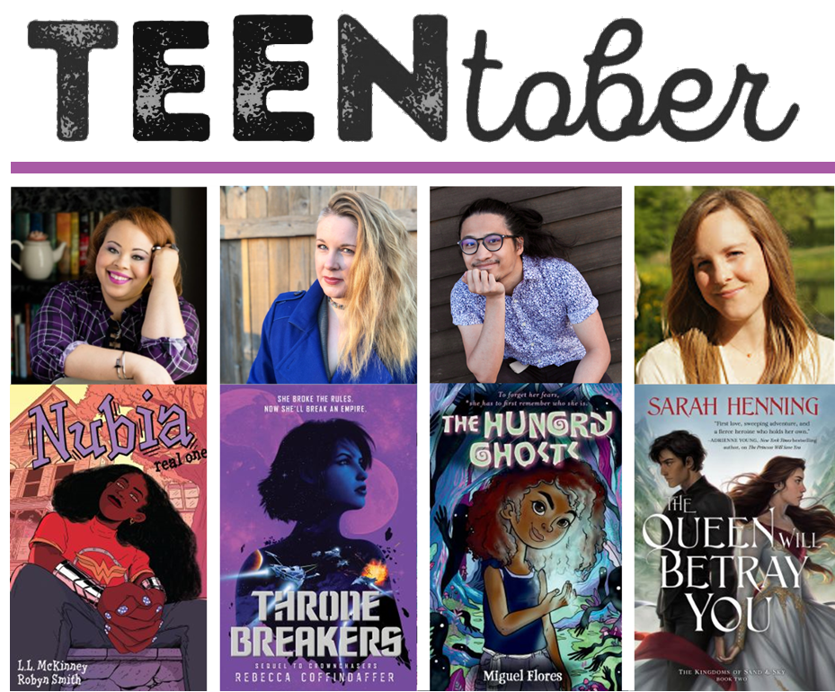 TeenTober Authors and Book Covers