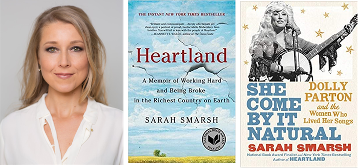 Sarah Smarsh with Books
