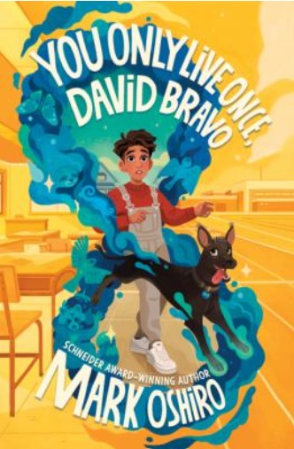 Cover of You Only Live Once, David Bravo with boy and dog entering a tear in time