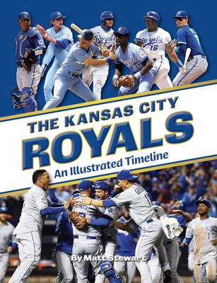 The cover of The Kansas City Royals book by Matt Stewart showing Royals players over the years. 