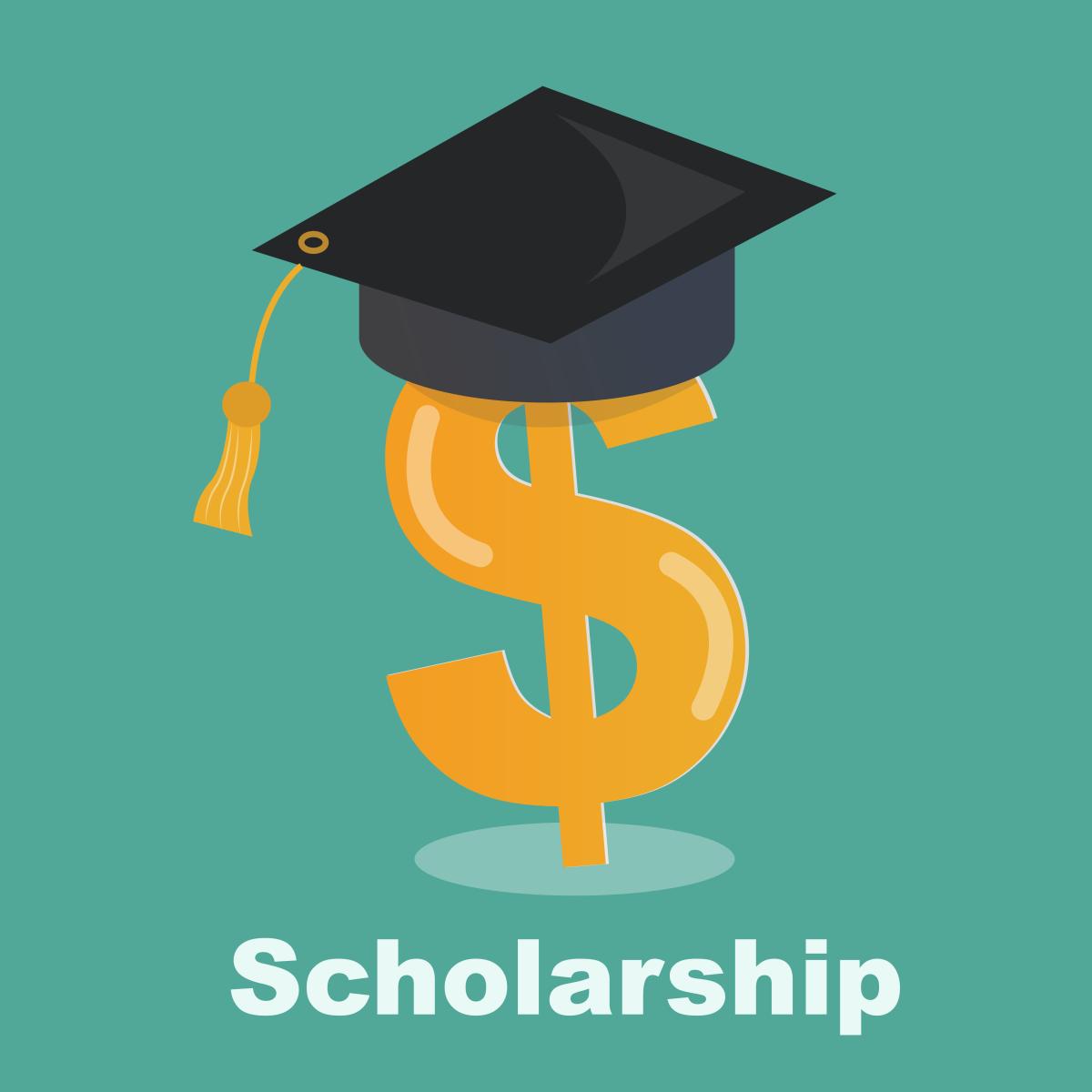 Scholarship money sign