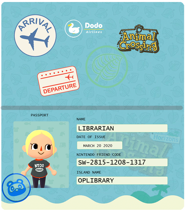 Animal Crossing boarding pass