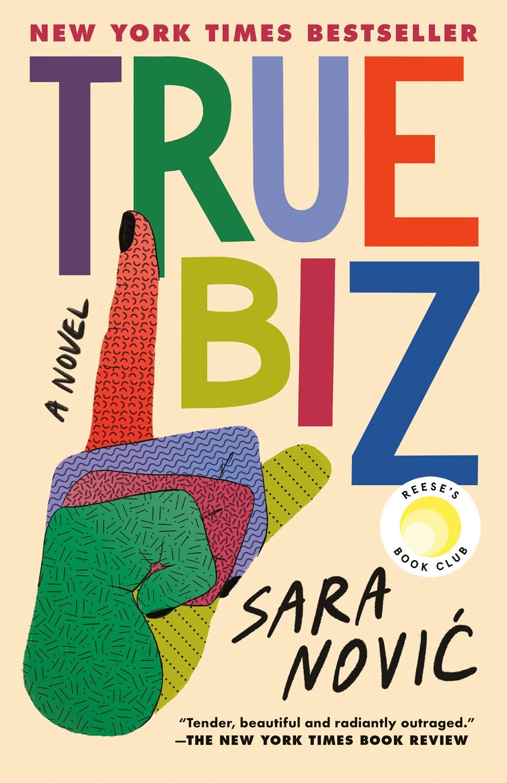 Book cover signing "True Biz"